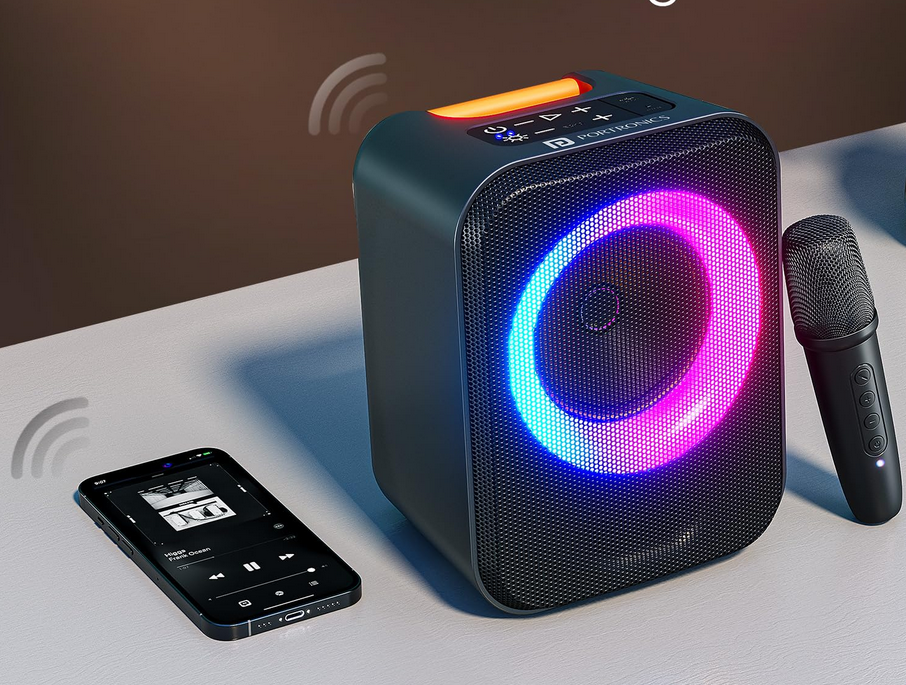 Bluetooth-динамик Portronics Apollo 30 с RGB-подсветкой и караоке-микрофоном поступил в продажу по бюджетной цене. Он сделан в Индии