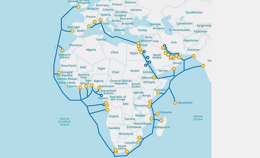 MTN Congo подсоединилась к подводной кабельной системе 2Africa