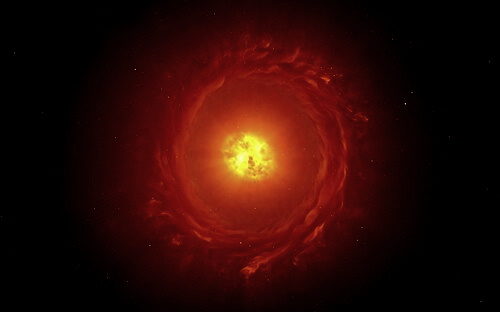 Огромная звезда WOH G64 готовится стать сверхновой