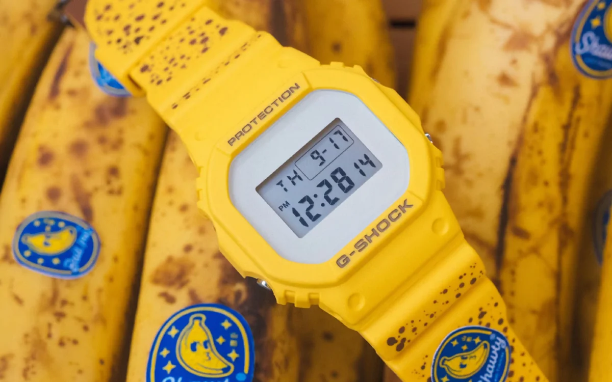 Компания Casio выпустила модель часов в банановом стиле