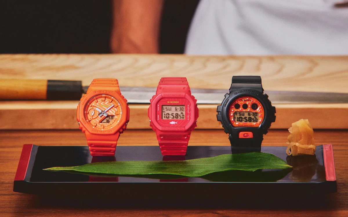 Casio выпустила три модели часов для любителей японских суши и роллов