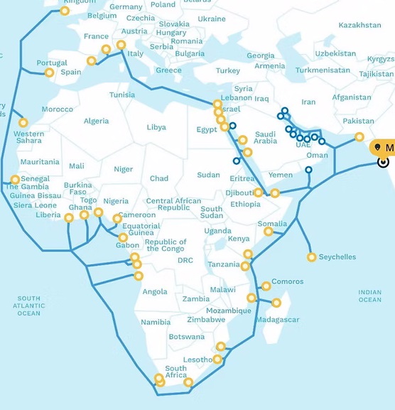 Saudi Telecom создала точку подключения для подводной кабельной системы 2Africa Pearls в Бахрейне