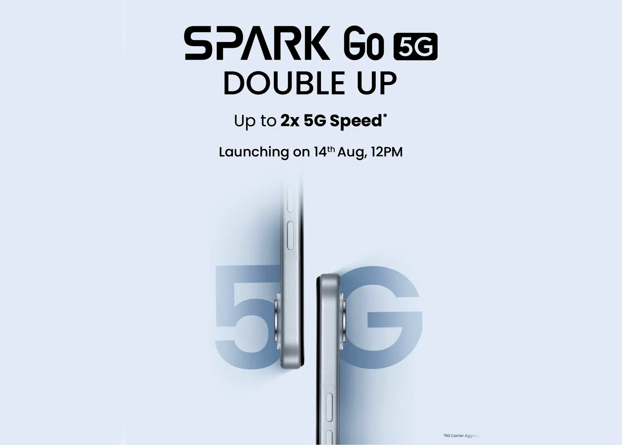 Tecno Spark Go 5G с ИИ-помощником Ella AI выйдет уже 14 августа, но многие характеристики держатся в секрете