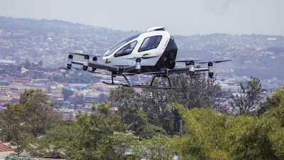 В Руанде испытали беспилотное летающее такси