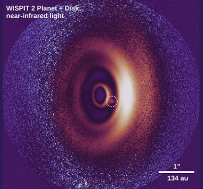 Обнаружена молодая экзопланета WISPIT 2b, ей всего 5 миллионов лет